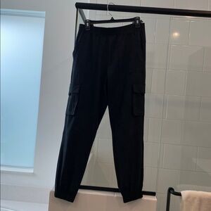 DKNY Black Cargo Joggers